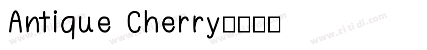Antique Cherry字体转换